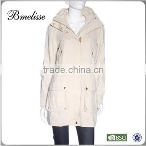 2014-2015 Long Winter White Coat Women's Winter Warm Long Coat Jacket thumbnail-1