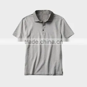China Wholesale Custom Men's Grey Short Sleeve Polo Shirt thumbnail-1