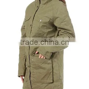 Army Style Women's Parka Clothing PQ329 thumbnail-3