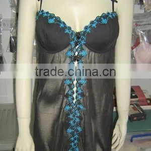 2015 Most Popular Fantastic Black Lace Transparent Camisole thumbnail-2