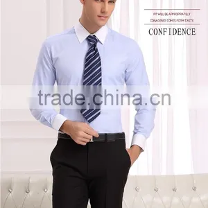 Men's Business Slim Fit Long Sleeve Shirt of Good Quality (DSHM104) thumbnail-1