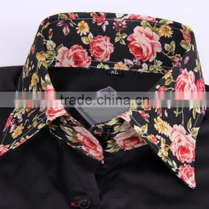 2017 New Trend Men's Shirt With Contrast Collar and Cuff thumbnail-5