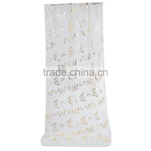 Imitation Silk Scarves & Wraps Rectangle Golden Beige Butterfly Yiwu Scarf thumbnail-2
