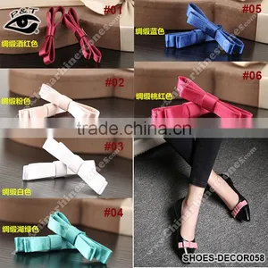 Shoe Accessories Bowknot Decorations for Shoes Silk Fabric Bow thumbnail-2