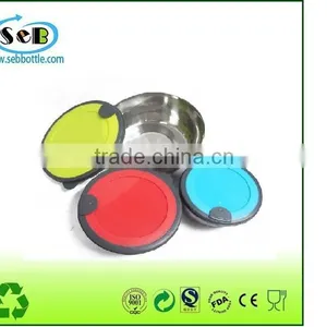 Round Stainless Steel Lunch Box With pp Lid , Lunch Container With pp Lid thumbnail-1