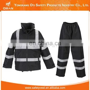 Cheap High Visibility Reflective Safety Pvc Military Poncho Raincoat thumbnail-6