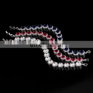 Luxury Cubic Zirconia Bracelet Crystal Wedding Bracelet Bridal Bracelet thumbnail-5