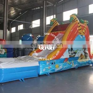 Outdoor Giant Inflatable Water Slide Inflatable Water Slide With Pool for Kids thumbnail-3