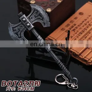 Dota 2 Axe Key Chain Black Wholesale New Anime Game Dota 2 Key Chain thumbnail-1