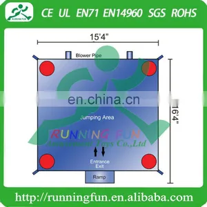 Frozen Inflatable Large Jump, Inflatable Large Bounce House thumbnail-2