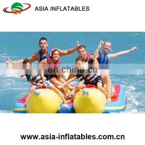 Commercial Funny PVC Inflatable Double Banana Boat thumbnail-2