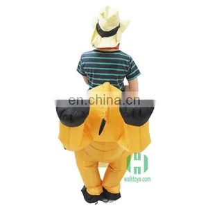 HI Fat Inflatable Cowboy Cosume, Fancy Inflatable Cowboy Ride on Costume thumbnail-3