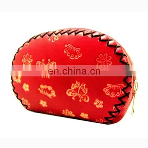 Zipper Genuine Leather Coin Purse Small Mini Pocket Squeeze Coin Purse for Kids MCP-0023 thumbnail-1