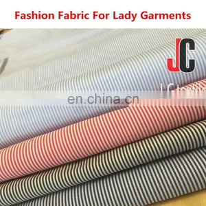 2016 NEW Y/DYED COTTON NYLON SPAN POPLIN STRIPE FABRIC thumbnail-1
