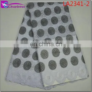 High Quality Charinter African Lace Fabrics LA2341 thumbnail-3