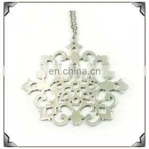 Nickle Plated Metal-zinc Alloy Snowflake Hanging Ornaments Hot Sale thumbnail-1