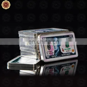 WR Promotional Gift TEN Dollar Silver Bar Unique Gifts The USA 10 Dollar Paper Money Commemorative Bar thumbnail-1