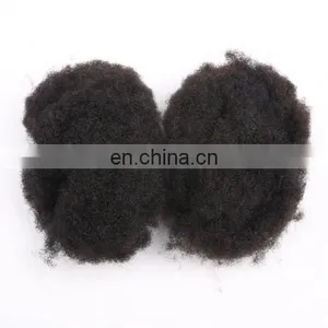 Factory Wholesle High Quality Afro Kinky Curl Human Hair Weft Double Drawn thumbnail-6
