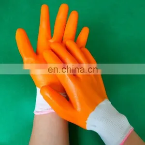Orange Latex Coated Nylon Glove thumbnail-1