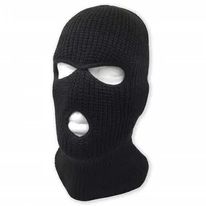 Custom Wholesale Balaclava Face Protection Outdoor 3 Hole Face Ski Mask w Flap thumbnail-2