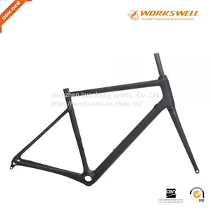 Full Carbon Road Bike Frame BSA Carbon Bicycle Frameset Glossy Matt 48/51/54/56/58CM thumbnail-5