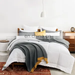 Unique Design Textiles 300gsm Filling Machine Washable 100% Cotton Comforter thumbnail-2