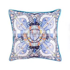 National Garden Nanjing Backrest Pompom Decorative Cushions Outdoor Chair Cushion For Sofa thumbnail-2