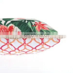 Tropical Palm Leaves Jungle Leaf Polyester Canvas Outdoor Pillow Cases Square Standard Cushion Covers For Sofa Couch Bed thumbnail-6