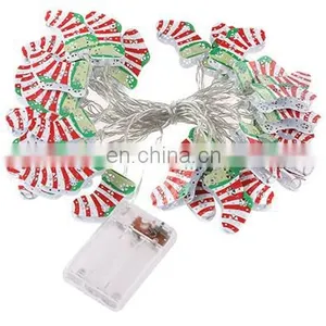 2020 Hot Sale Battery Powered Fairy Indoor Outdoor Iron Christmas Sock String Light for Home Room Decoration thumbnail-2