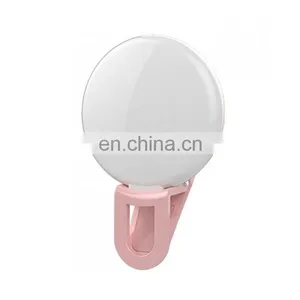 New Design USB Rechargeable Portable Mini Selfie Ring Light Clip-on Mobile Phone LED Flash Fill Light thumbnail-5