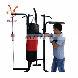 Four Boxers Punching Sandbags for Power Training thumbnail-2