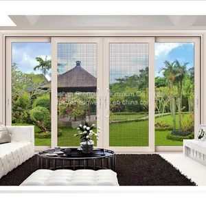 Residential Double Glaze Sliding Door Interior Sliding Door With Built-In Blind Balcony Aluminium Sliding Door thumbnail-1
