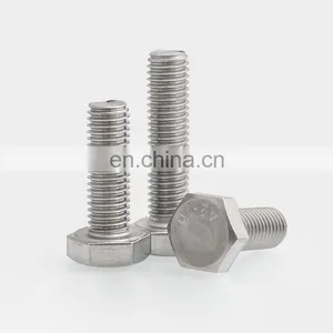 Metric SS316 DIN 933 DIN931 Hexagonal Head Bolts Stainless Steel Grade A4-70 A4-80 thumbnail-2