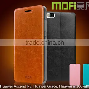 MOFi RUI Series PU Leather Flip Mobile Phone Cases Cover for Huawei Ascend P8, Huawei Grace, Huawei M100-ul00 thumbnail-1