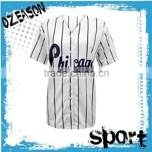 Custom High Quality Striped Baseball Wear at Factory Price thumbnail-6