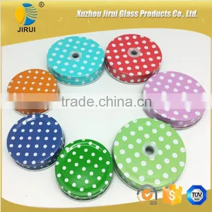 Colorful Dots Glass Jar Cap thumbnail-1