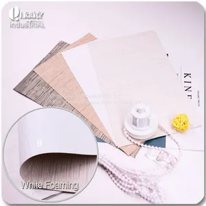 Jacquard Material White Foaming Roller Blinds Fabric thumbnail-1