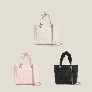 The New Fashionable French Pleated Hand-held Small Square Bag Exquisite Versatile One-shoulder Chain Bag thumbnail-2
