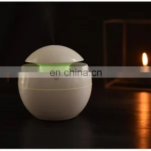 2021 USB Design Product Home Car Rechargeable Essential Oil Humidifier Wood Grain thumbnail-2