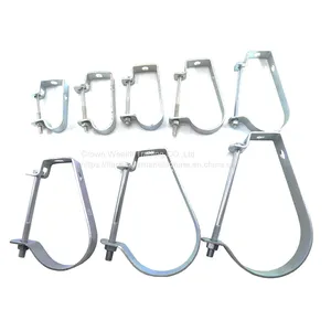 8″ Galvanized J Shape Pipe Hanger Clamp thumbnail-1
