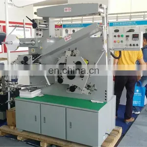 UGS42S Double Side Coated Nylon Taffeta Label Flexo Printer, Barcode Woven Satin Ribbon Flexographic Printing Machine thumbnail-3