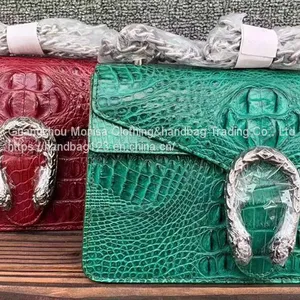 Crocodile Leather Women's Bag 2022 New Leather Bag Women's Chain Large-Capacity One-Shoulder Messenger Bag thumbnail-2