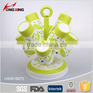 Natural Tree Design Plastic Cup Hanger Rack With 8 Cups Set thumbnail-1