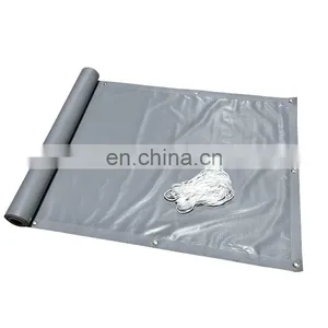Sun Protection Waterproof PVC Material Privacy Screen Balcony Cover Fabric Includes 30 Cable Ties 0.9 x 6 m Anthracite thumbnail-2