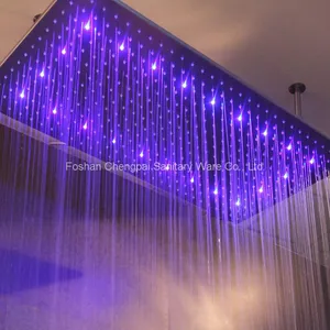 Large Shower Set Bathroom Rainfall Shower Head With Shower Arm Shower Mixer Steel Bathroom Shower System thumbnail-2