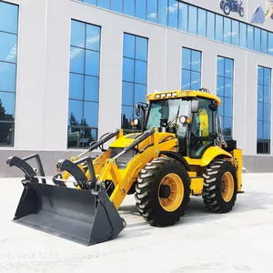 2.5 Ton 4x4 Big Backhoe Loader Digger Loader Front End Loader HZM799 799F Machine for Sale thumbnail-1