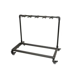 OTIS Guitar Rack (5-position) With Positioning Hooks and Wheels (HY-895) thumbnail-1