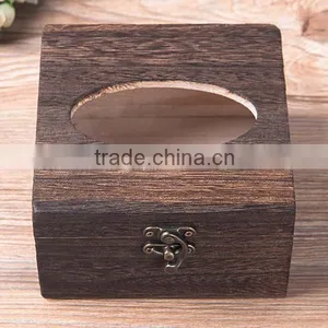 Zakka Natural Wood Tissue Box Wood Box Wholesale thumbnail-2