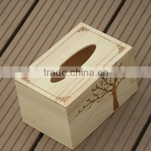 Wholesale Decoration Natural Wood Storage Tissue Box thumbnail-1