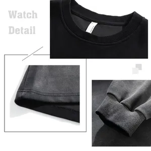 New Design Gradient Tie Dye Sweater 100% Polyester Men's Crew Neck Casual Heavy Washed Men's Sweatshirt thumbnail-2
